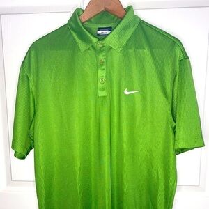 Nike Golf Athletic Polo Shirt, Rich Green, Men’s Size L, DRI-FIT
